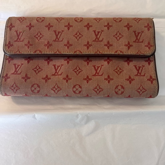 Authentic Pre-Loved LV Mini-Lin Long Wallet - Picture 1 of 14